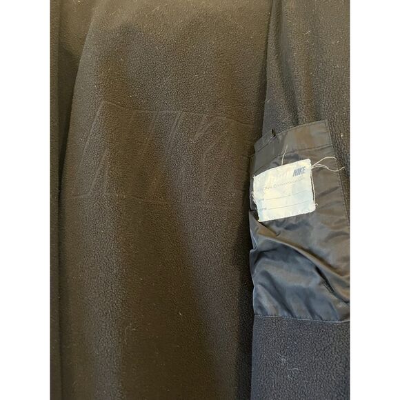 VTG 00s Nike Striped Big Swoosh Softshell Jacket Size Large Fleece Lined SZ XL - Picture 3 of 8